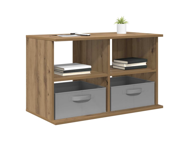  Support de télévision 79x40x48 cm chêne artisanal  - Conforama C