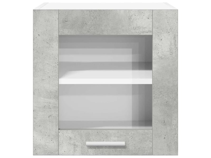  Lot de 2 armoires suspendues modernes avec rangement spacieux 40 x 31 x 40 cm en bois d'ingénierie gris béton 02_0053248  - Conforama D