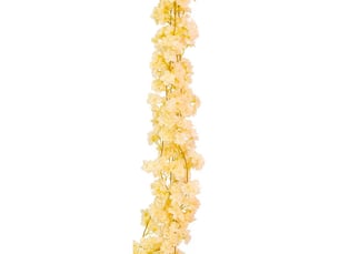 Guirlande fleur de cerisier - 3 pièces - tige flexible avec fil métallique - décoration printemps mariage chambre fête - artificielle soie
