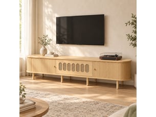 Meuble tv coloris naturel 180 cm HOMVRA  