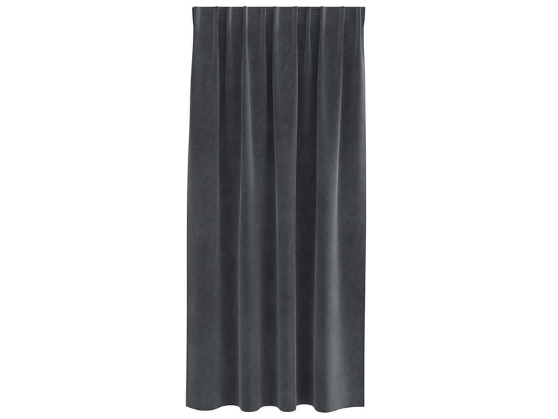  Lot de 2 rideaux, rideaux de fenêtre gris clair 140 x 175 cm velours cf44039  - Conforama D