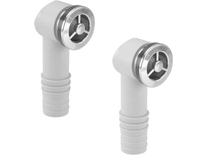 Tête de trop plein lavabo, 2 pièces ronde 36x36mm, accessoires pratiques pour évier cuisine, installation facile - Conforama A
