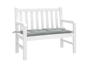 Coussin de banc de jardin, coussin d'assise gris clair mélangé 100x50x7 cm tissu cf52733