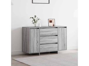 Buffet - bahut - meuble de rangement gris sonoma 120 x 41 x 75 cm bois d'ingénierie