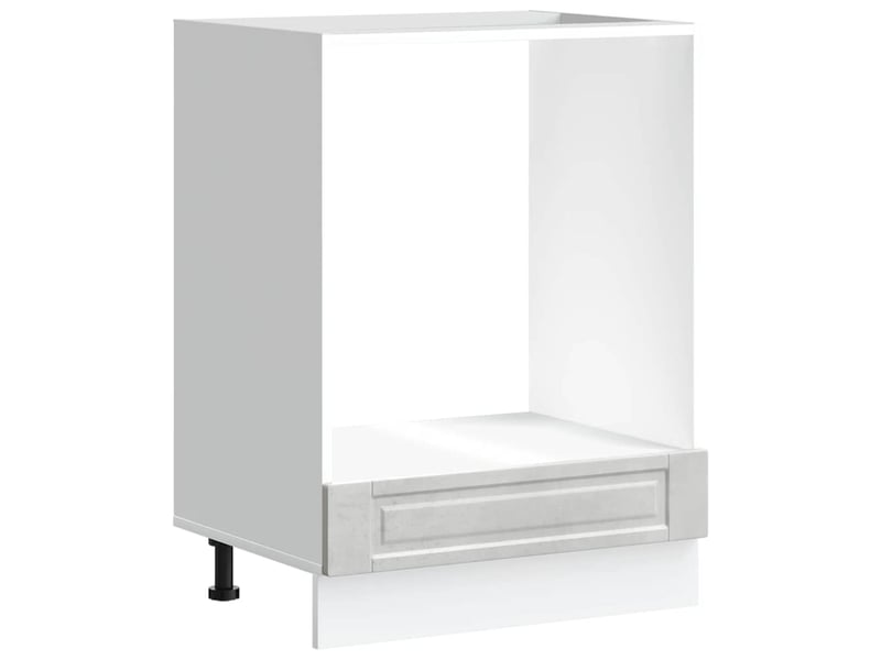 Armoire à four, armoire de cuisine porto gris béton bois d'ingénierie - Conforama A