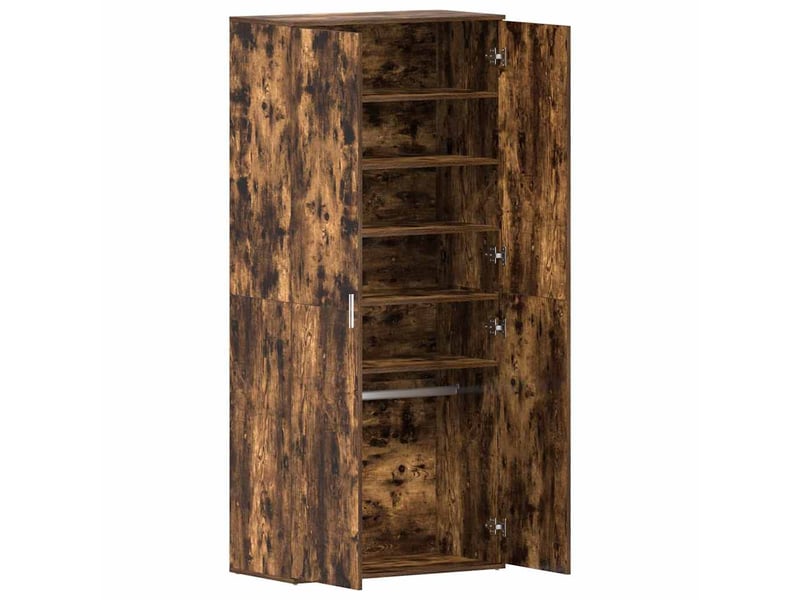 Meuble à chaussure, cabinet à chaussures 80x39x178 cm bois d'ingénierie shl6224 - Conforama E