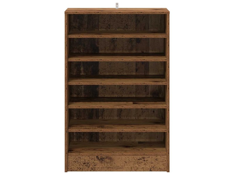  Meuble à chaussure, cabinet à chaussures 60x35x92 cm bois ancien  - Conforama D