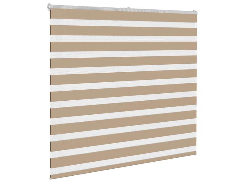  Store zèbre, store de fenêtre marron sable largeur du tissu 155,9cm polyester cf48794  - Conforama C