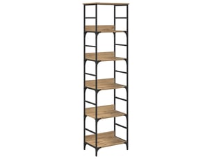 Étagère 5 niveaux, étagère de rangement 50 x 33 x 188,5 cm bois d'ingénierie shl4594