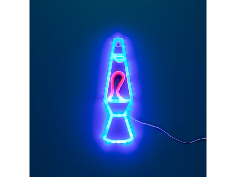 Lampe - home deco factory - rockey neon lamp - led - effet neon - noir  - Conforama C