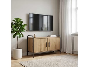 Meuble tv coloris bois clair  <strong></strong>  <strong></strong>
