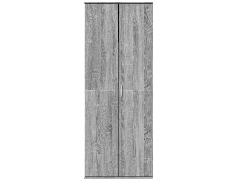  Buffet haut - bahut - meuble de rangement sonoma gris 70x35x180 cm bois d'ingénierie  - Conforama C
