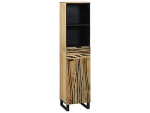Armoire de salle de bain, cabinet de salle de bain naturel 38 x 33 x 160 cm cf65116