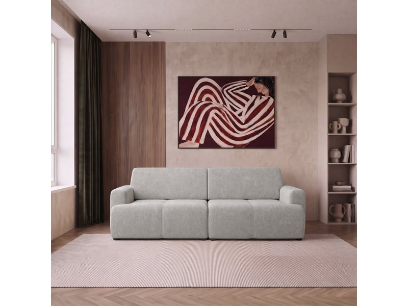  Selsey cobbly - canapé convertible - 244 cm - chenille mystery gris Cobbly - Conforama B