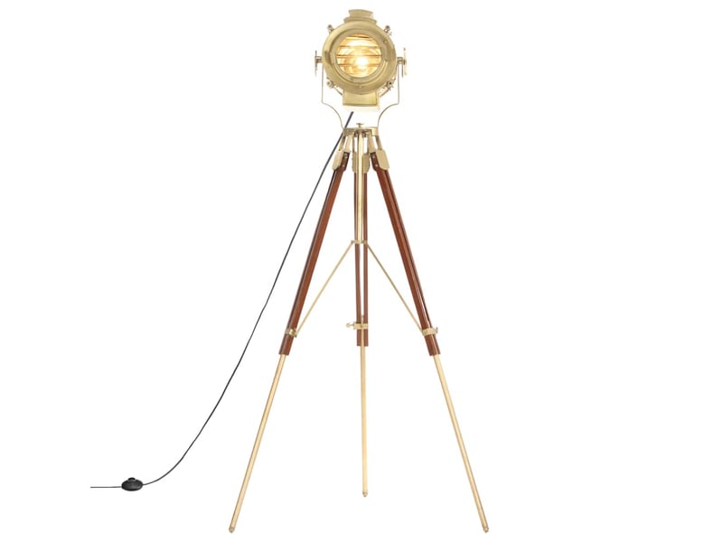  Lampadaire à trépied bois de manguier massif 193 cm  - Conforama E