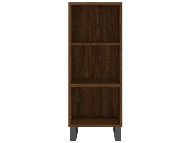  Buffet - bahut - meuble de rangement chêne marron 34,5x32,5x90 cm bois d'ingénierie  - Conforama D