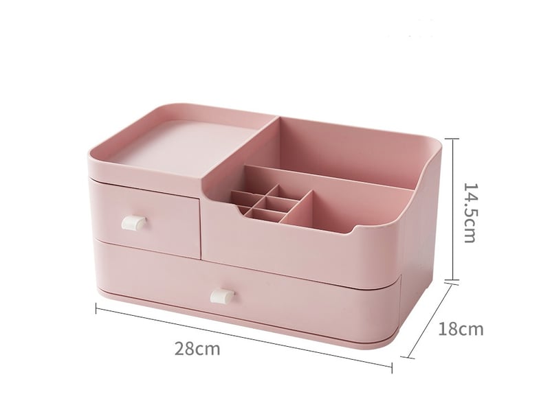 Boîte organisateur de tiroir pour salle de bain – blanc - Conforama B