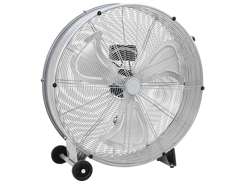  Vidaxl ventilateur tambour avec roue argenté 79 x 37 x 82 cm aluminium  - Conforama B