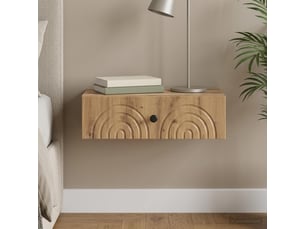 Table d'appoint murale, table de salon 59 x 34,5 x 17 cm bois d'ingénierie cf36358