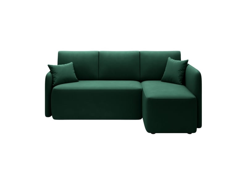  Canapé d'angle collection hedson coloris vert émeraude  - Conforama A