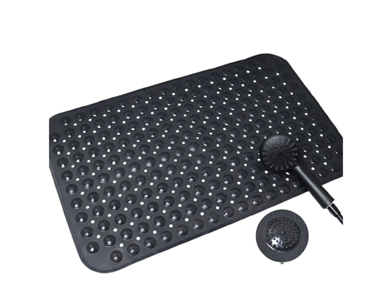  Tapis de douche en pvc à ventouses - noir  - Conforama A
