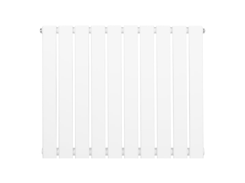  Radiateur plat à 1 colonne 600 x 700 mm en acier carbone blanc chauffage centrale moderne horizontale monté sur mur cuisine salle de bain [brosse de 40796 - Conforama A