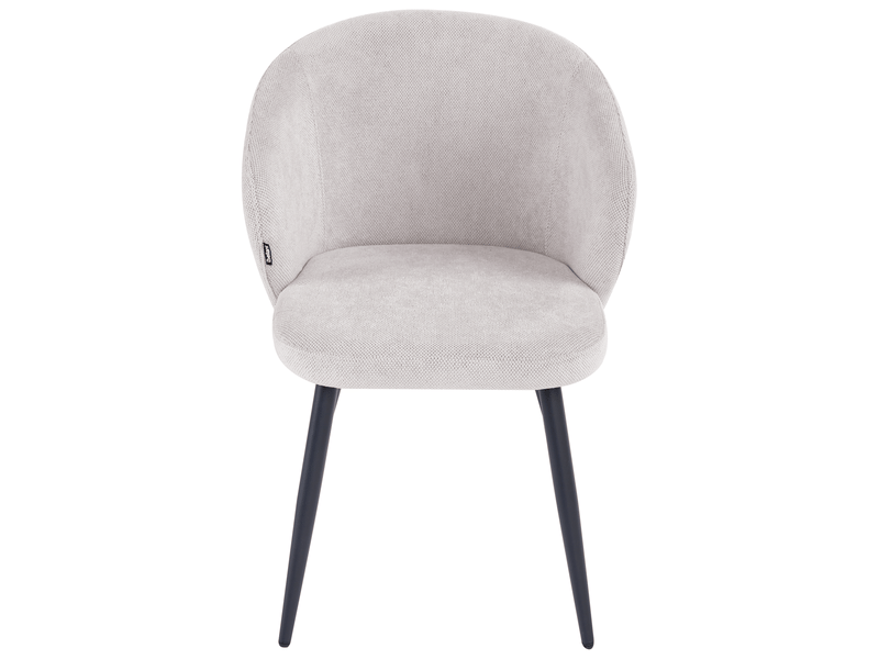 Lot de 2 chaises de salle à manger moundville tissu blanc cassé  - Conforama C