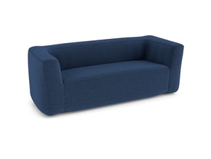 Canapé droit fixe <strong></strong> <strong></strong> 2 places Tissu bleu