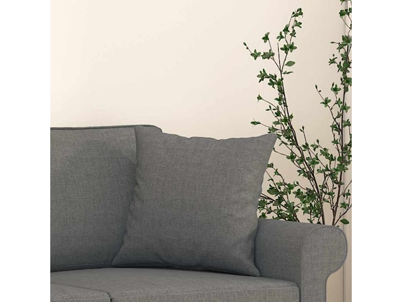  Lot de 2 coussins décoratifs gris foncé 40x40 cm tissu cf60868  - Conforama E
