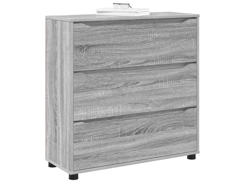  Armoire de rangement, commode de rangement 80 x 31 x 81 cm bois d'ingénierie shl1455  - Conforama C
