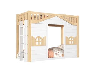Lit superposé 90x200 cm PHOEBE CAT   coloris blanc