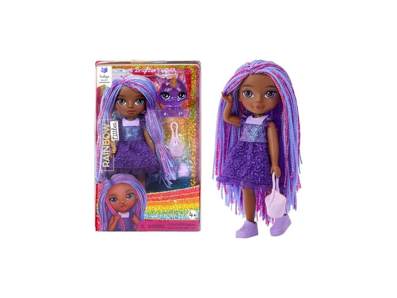  Poupée mannequin rainbow high littles indigo violet foncé 15 cm avec animal de compagnie violet LIT35051531241 - Conforama E