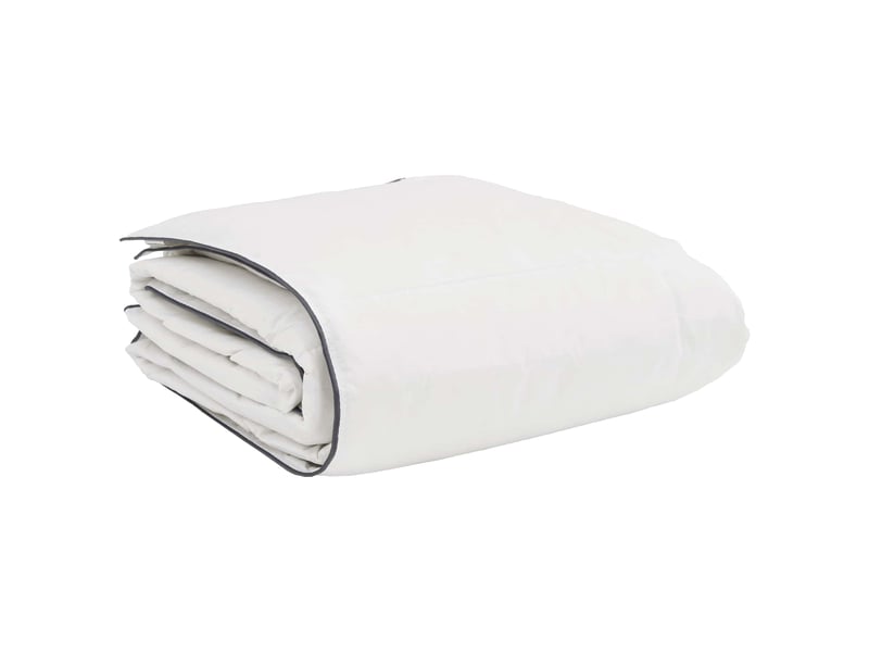  Duvet d'hiver avec oreiller 2 pièces - couette blanc plume de canard  - Conforama D