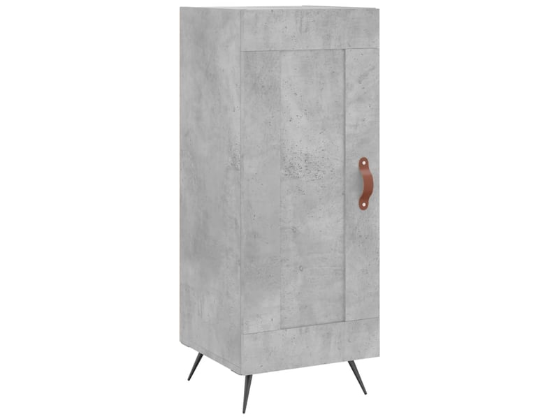  Buffet haut - bahut - meuble de rangement gris béton 34,5x34x180 cm bois d'ingénierie  - Conforama E