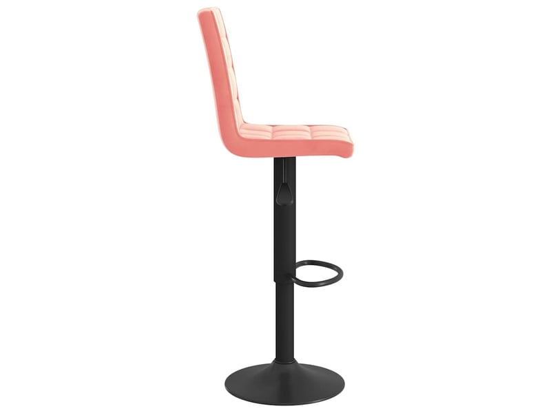  Lot de 2 tabouret de bar, chaise de bar rose velours shl73101  - Conforama E
