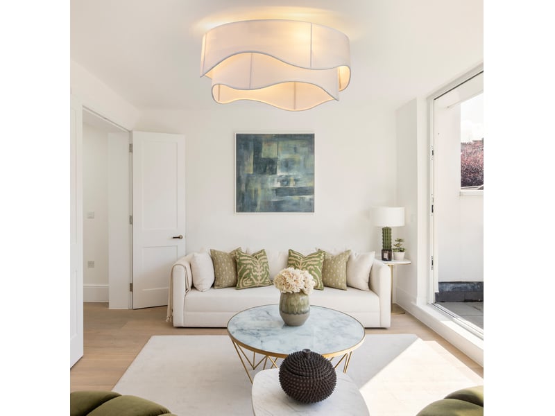  Ventilateur de plafond 19 pouces avec éclairage, abs, commande app et télécommande, 6 vitesses réversibles  - Conforama E