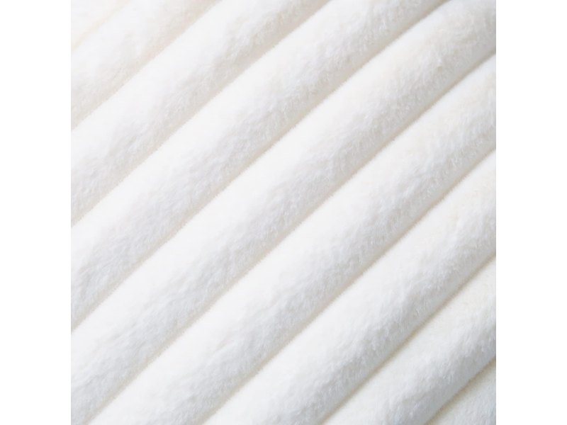  Taie d'oreiller en velours,50 x 50 cm,veste à une seule face,velours,blanc crème,deux  - Conforama E