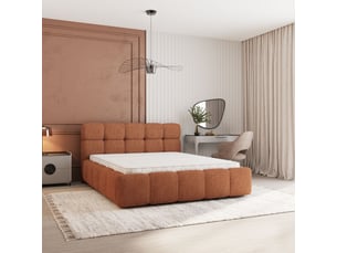 Lit coffre 180x200 cm <strong>MASSENO</strong>  <strong></strong> coloris cuivré
