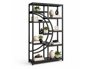 Bibliotheque coloris  noir 9 étagère(s)   - 95 cm x 174 cm
