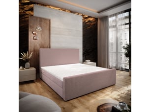 Lit avec rangement 160x200 cm <strong>MASSENO</strong> <strong></strong> coloris rose