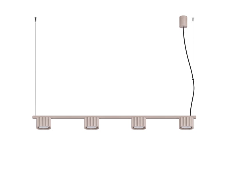 Lustre riff 4 taupe gx53 aluminium moderne 208x122x10cm SL.3041 - Conforama A