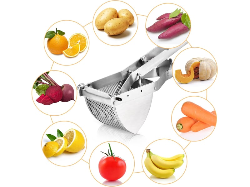  Presse-purée manuel en inox détachable – idéal pour légumes, fruits et aliments pour bébés  - Conforama D