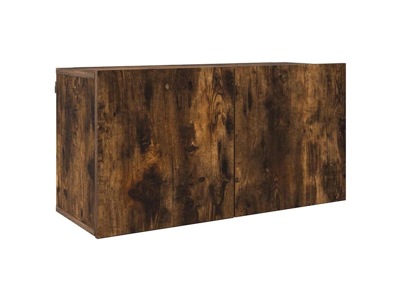  Unités murales tv 4 pcs chêne fumé bois d'ingénierie  - Conforama E