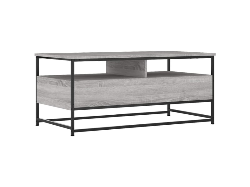 Table basse - table de salon - table à thé sonoma gris 100 x 51 x 45 cm bois d'ingénierie  - Conforama E