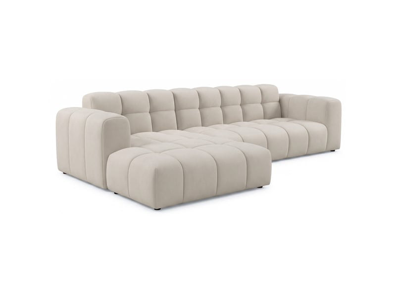 Selsey boloon - canapé d'angle - 300 cm - velours gris Boloon - Conforama C