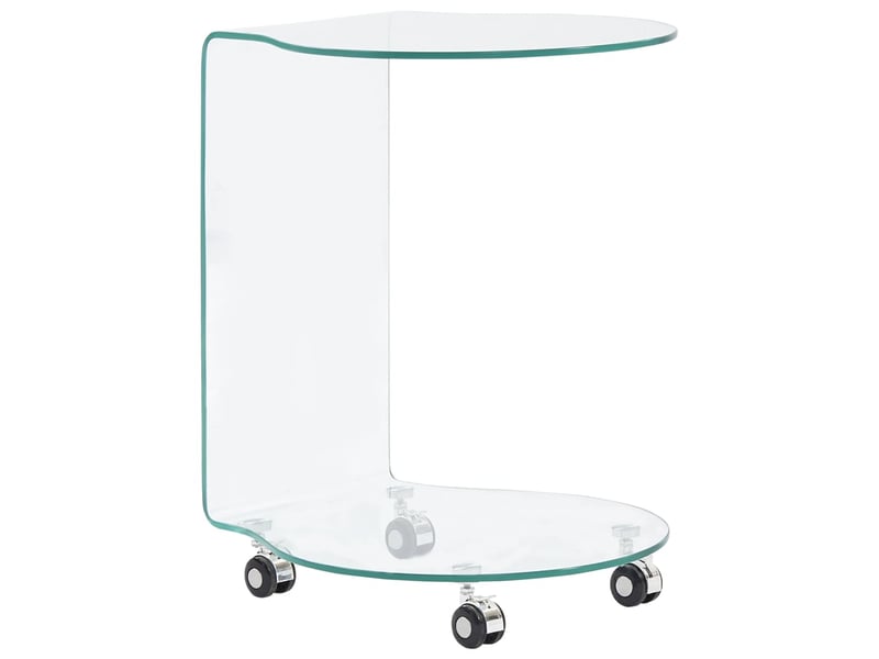  Table basse | table d'appoint 45x40x58 cm verre trempé  - Conforama A