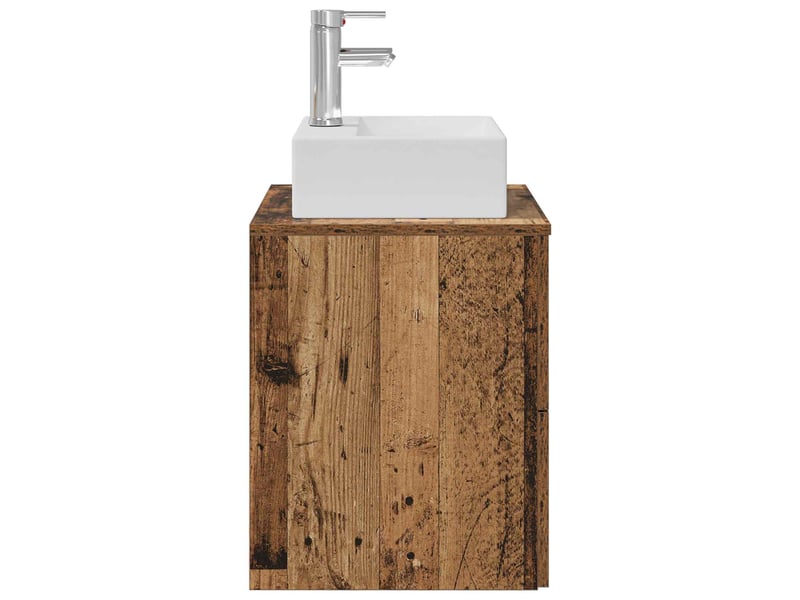  Vanité de lavabo mural, meuble de rangement bois ancien 49.5x41x62.5 cm shl4333  - Conforama D