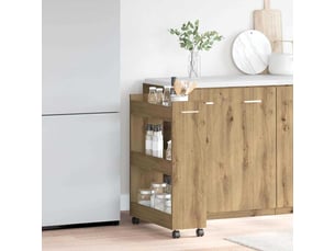 Étagère de rangement salon 60 x 22 x 79 cm chêne artisanal