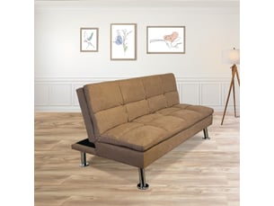 Banquette lit clic clac couchage Occasionnel <strong>DESIGNETSAMAISON</strong> <strong>Vanan03</strong> marron
