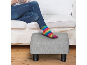 Pouf / repose pied gris